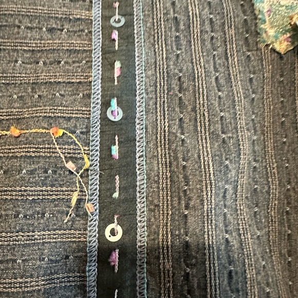 Vtg Artsy Yak Magik Large Jacket Boho Shacket   Embroidered Yarn Women’s silk - Picture 7 of 16